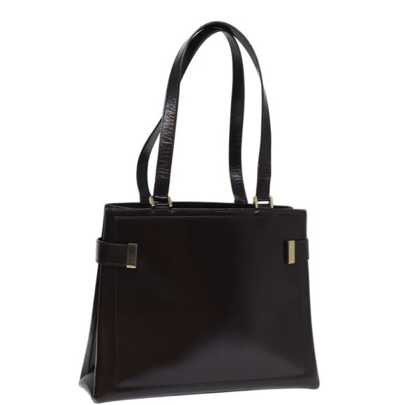 GUCCI Tote Bag Patent Leather Brown 002 2113 002 2113 - Picture 1 of 16
